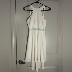 White high low dress size small